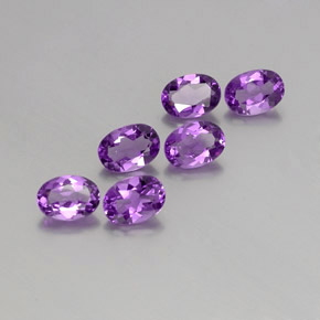 Achetez naturel 4,21ct violet rosé intense améthyste gems, coupe ovale, en provenance brésil chez gemselect. en stock, livraison internationale!