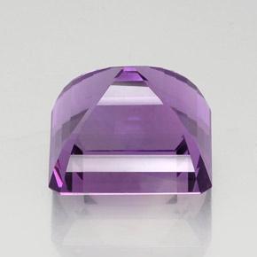Améthyste Violet Rosâtre naturelle Taille émeraude, 23.58 ct, VVS