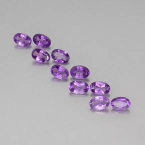 Achetez naturel 3,75ct violet moyen améthyste gems, coupe ovale, en provenance brésil chez gemselect. en stock, livraison internationale!
