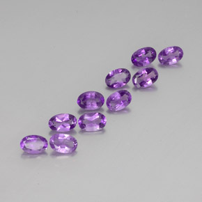 Achetez naturel 3,75ct violet moyen améthyste gems, coupe ovale, en provenance brésil chez gemselect. en stock, livraison internationale!