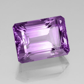 Améthyste Violet naturelle Taille émeraude, 39.88 ct, VVS