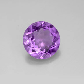 Améthyste Violet naturelle Coupe roude, 2.91 ct, VVS-VS