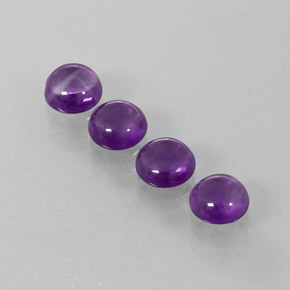 Achetez naturel 7.11ct Violet moyen Améthyste gems, Coupe roude, En provenance Brésil chez GemSelect. En stock, livraison internationale!
