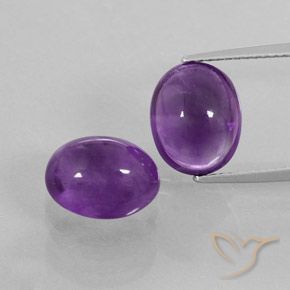 Shop natural 8.82ct Violet moyen Améthyste gems, ovale, from Brésil at GemSelect. In stock, global shipping!