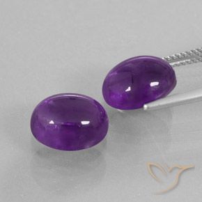 Shop natural 7.89ct Violet moyen Améthyste gems, ovale, from Brésil at GemSelect. In stock, global shipping!