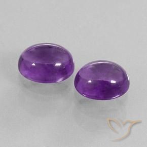 Shop natural 7.61ct Violet moyen Améthyste gems, ovale, from Brésil at GemSelect. In stock, global shipping!