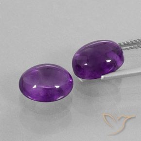 Shop natural 7.54ct Violet moyen Améthyste gems, ovale, from Brésil at GemSelect. In stock, global shipping!