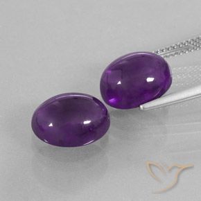 Shop natural 7.43ct Violet moyen Améthyste gems, ovale, from Brésil at GemSelect. In stock, global shipping!