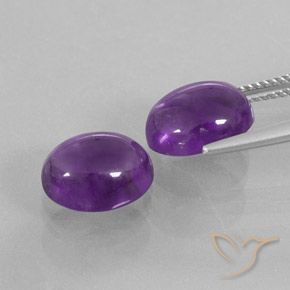 Shop natural 7.44ct Violet moyen Améthyste gems, ovale, from Brésil at GemSelect. In stock, global shipping!