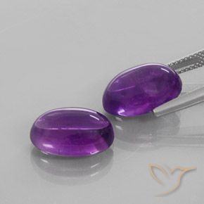 Shop natural 13.00ct Violet moyen Améthyste gems, ovale, from Brésil at GemSelect. In stock, global shipping!