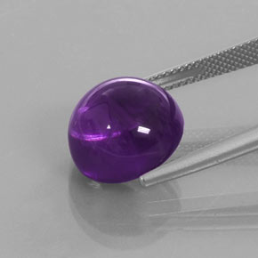 Améthyste Violet naturelle Coupe roude, 9.11 ct, Transparent
