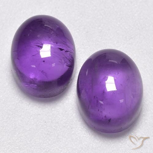 7.26ctw Naturel Violet foncé Améthyste, ovale, Transparent