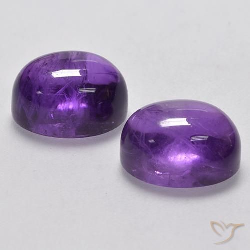 Shop natural 7.26ct Violet foncé Améthyste gems, ovale, from Brésil at GemSelect. In stock, global shipping!