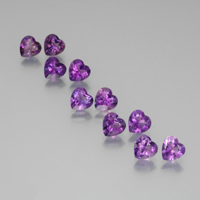Achetez naturel 7,29ct violet rose intense améthyste gems, forme de coeur, en provenance brésil chez gemselect. en stock, livraison internationale!