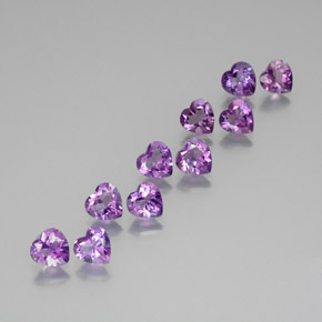 Achetez naturel 6,81ct violet rose vif améthyste gems, forme de coeur, en provenance brésil chez gemselect. en stock, livraison internationale!