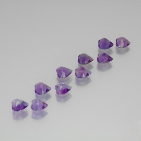 Achetez naturel 6,81ct violet rose vif améthyste gems, forme de coeur, en provenance brésil chez gemselect. en stock, livraison internationale!