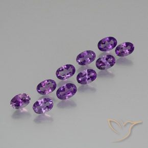 4.10ctw Naturel Violet moyen Améthyste, ovale, VS