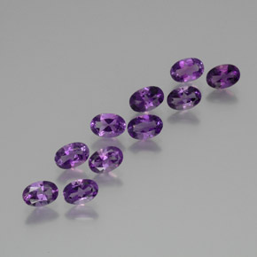 Achetez naturel 3.85ct Violet violacé Améthyste gems, Coupe ovale, En provenance Brésil chez GemSelect. En stock, livraison internationale!