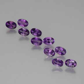 Achetez naturel 3.85ct Violet violacé Améthyste gems, Coupe ovale, En provenance Brésil chez GemSelect. En stock, livraison internationale!