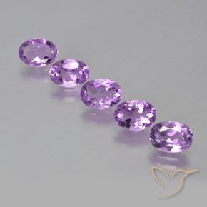 3.40ctw Naturel Violet rosâtre moyen Améthyste, ovale, VS