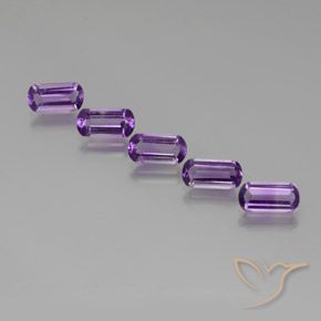 5.09ctw Naturel Pourpre violacé moyen-foncé Améthyste, Fantaisie, VS