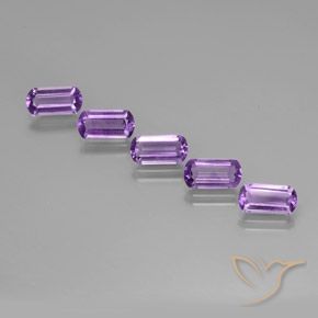 5.19ctw Naturel Pourpre violacé moyen-foncé Améthyste, Fantaisie, VS