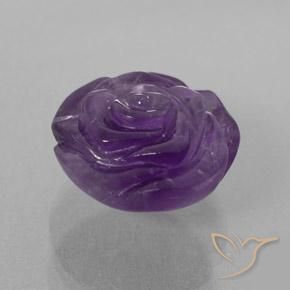 Améthyste Violet moyen naturelle Taille Fleur, 17.93 ct, Transparent / Translucide