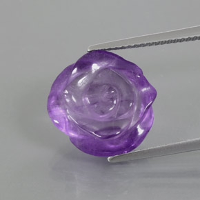 Améthyste Violet naturelle Transparent, 9.22 ct, Transparent / Translucide