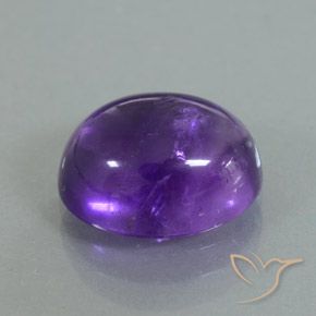 Améthyste Violet moyen naturelle ovale, 3.56 ct, Transparent / Translucide