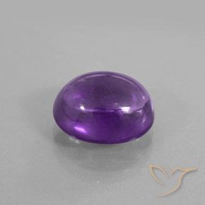 Améthyste Pourpre violacé profond naturelle ovale, 3.79 ct, Transparent / Translucide