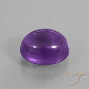 Améthyste Violet intense naturelle ovale, 4.01 ct, Transparent / Translucide