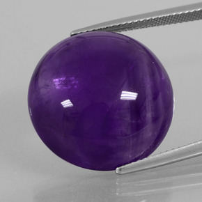 Améthyste Violet naturelle Coupe roude, 26.75 ct, Transparent