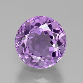 Améthyste violet naturelle coupe roude, 7,87 ct, VVS-VS
