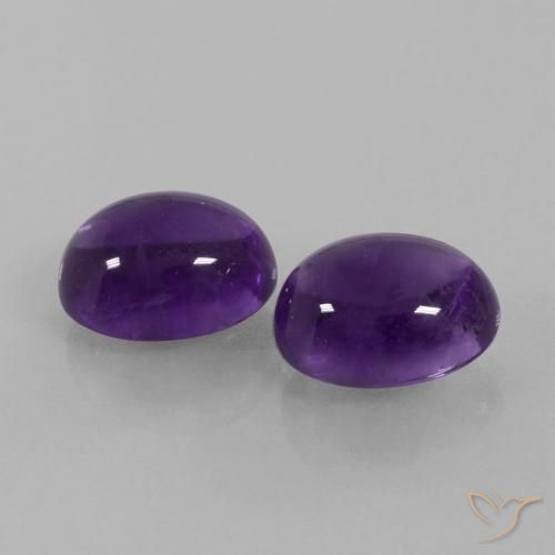 Shop natural 6.18ct Violet moyen Améthyste gems, ovale, from Brésil at GemSelect. In stock, global shipping!