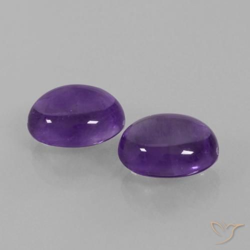 Shop natural 5.49ct Violet moyen Améthyste gems, ovale, from Brésil at GemSelect. In stock, global shipping!