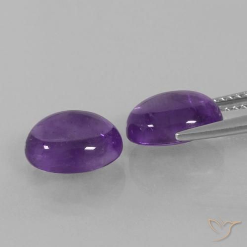 Shop natural 5.49ct Violet moyen Améthyste gems, ovale, from Brésil at GemSelect. In stock, global shipping!