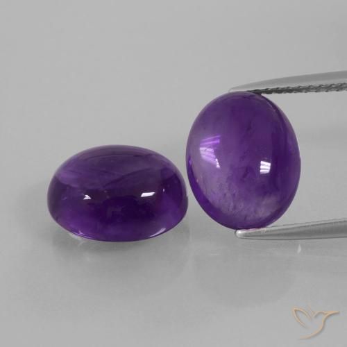 8.43ctw Naturel Violet moyen Améthyste, ovale, Transparent