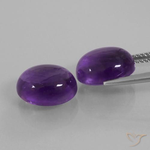 Shop natural 8.43ct Violet moyen Améthyste gems, ovale, from Brésil at GemSelect. In stock, global shipping!