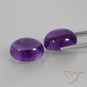 Shop natural 8.12ct Violet moyen Améthyste gems, ovale, from Brésil at GemSelect. In stock, global shipping!