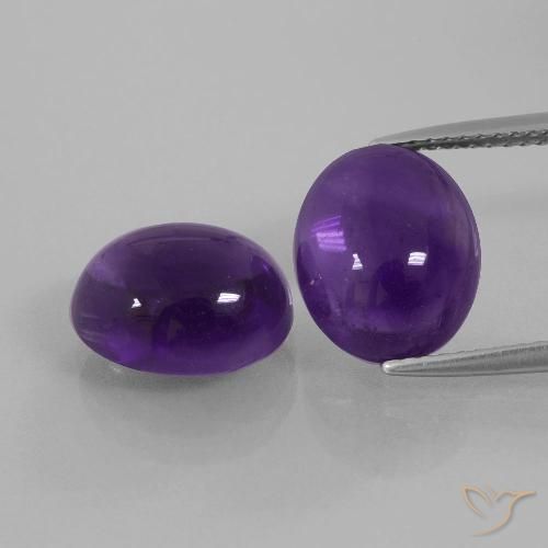 8.46ctw Naturel Violet moyen Améthyste, ovale, Transparent