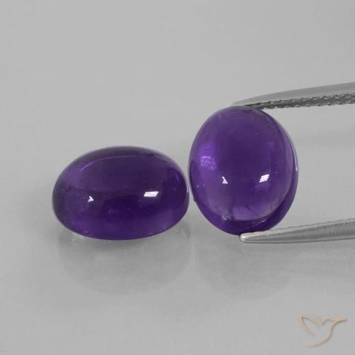 6.90ctw Naturel Violet moyen Améthyste, ovale, Transparent