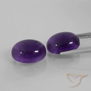 Shop natural 6.90ct Violet moyen Améthyste gems, ovale, from Brésil at GemSelect. In stock, global shipping!