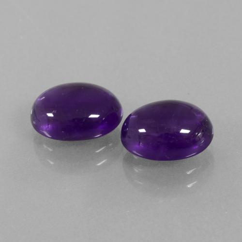 Achetez naturel 5,24ct violet moyen-léger améthyste gems, coupe ovale, en provenance brésil chez gemselect. en stock, livraison internationale!