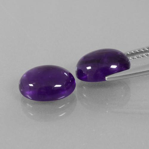 Achetez naturel 5,24ct violet moyen-léger améthyste gems, coupe ovale, en provenance brésil chez gemselect. en stock, livraison internationale!