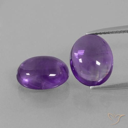 6.94ctw Naturel Violet moyen-léger Améthyste, ovale, Transparent