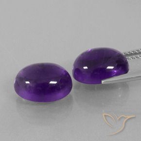 Shop natural 8.09ct Violet moyen Améthyste gems, ovale, from Brésil at GemSelect. In stock, global shipping!