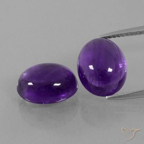 8.25ctw Naturel Violet moyen Améthyste, ovale, Transparent
