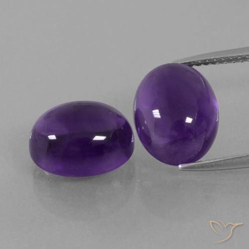 8.98ctw Naturel Violet moyen Améthyste, ovale, Transparent