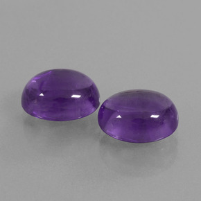 Achetez naturel 5.94ct Violet moyen-léger Améthyste gems, Coupe ovale, En provenance Brésil chez GemSelect. En stock, livraison internationale!