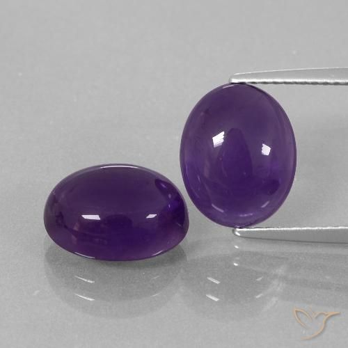 7.80ctw Naturel Violet moyen-léger Améthyste, ovale, Transparent